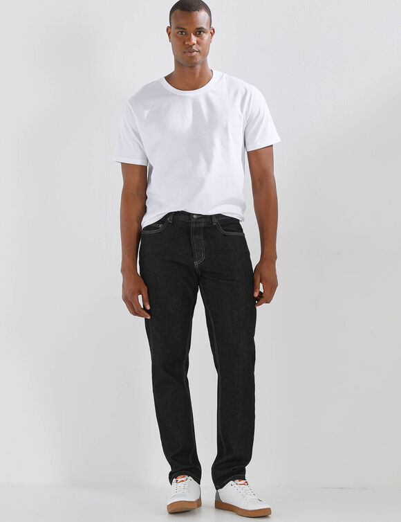 Jean droit basique 100% coton - L28 (black)