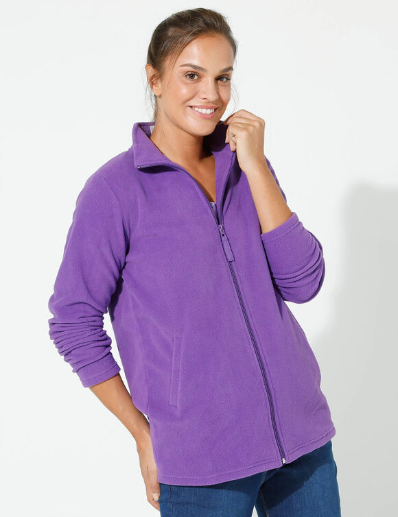 Veste polaire zippée manches longues (iris)