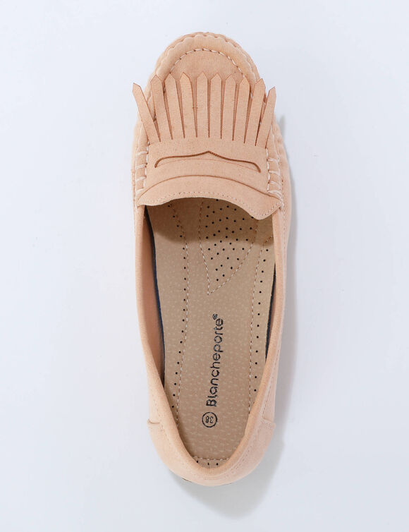 Mocassins souples textile microfibre (rose blush)