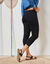 Legging 3/4, bas boutonné (noir)