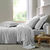 Effen hoeslaken van flanel, 130 g/m&sup2; - randbreedte 32 cm (parelgrijs)