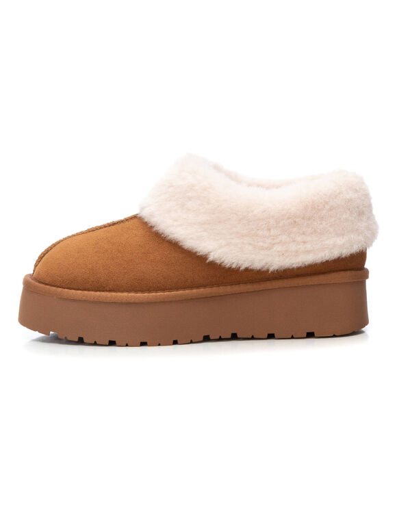 Gevoerde slip-on boots (karamel)