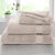 Collection serviettes de bain unies coton modal 500 g/m² (taupe)