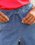 Ruime short in denim (bleached)