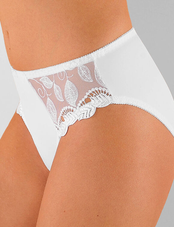 Culotte microfibre et guipure Rima - lot de 2 (blanc)