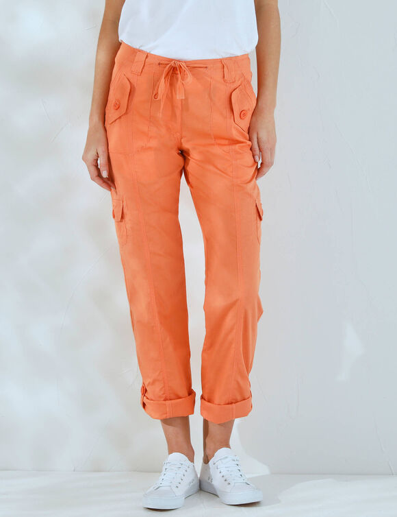 Pantalon battle retroussable (abricot)
