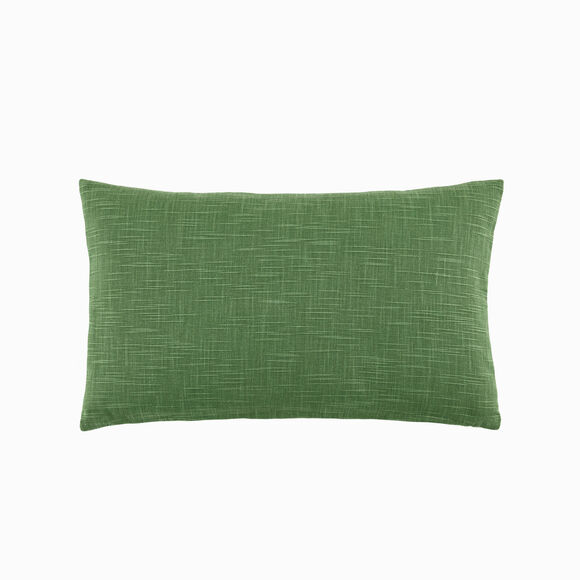 Bedrukt, rechthoekig kussen, Zellige (groen / bordeaux)