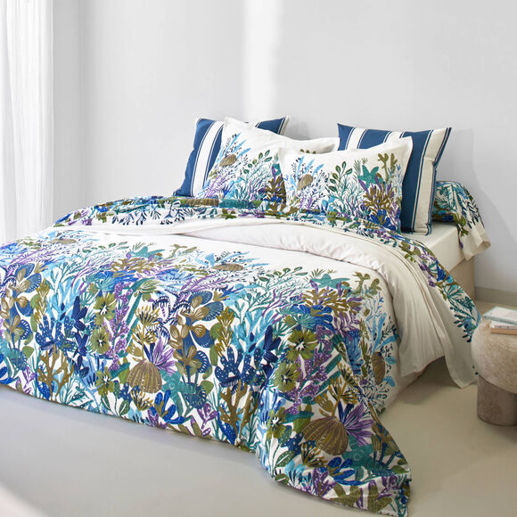 Bedlinnen Abysse, in bedrukt katoen (wit)