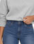 Jean stretch coupe mom confort, taille &eacute;lastiqu&eacute;e (stone)