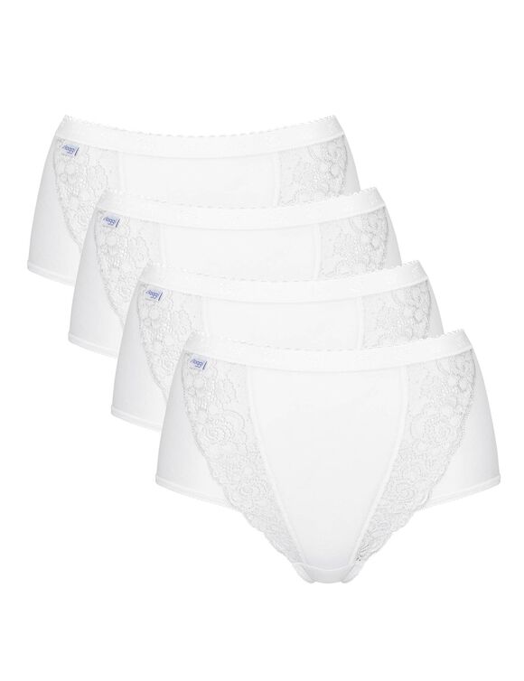 Culotte maxi Chic, lot de 3 achet&eacute;es + 1 GRATUITE (1) (blanc)
