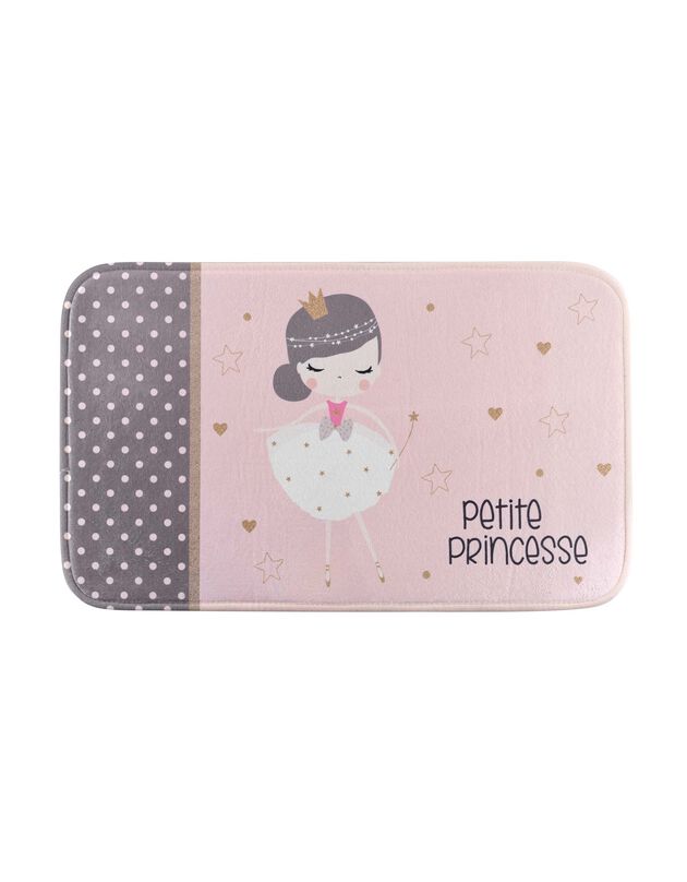 Tapis enfant velours imprimé princesse étoiles - rectangulaire (imprimé)