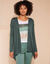 Soepel vest met lange mouwen (donkerkaki)