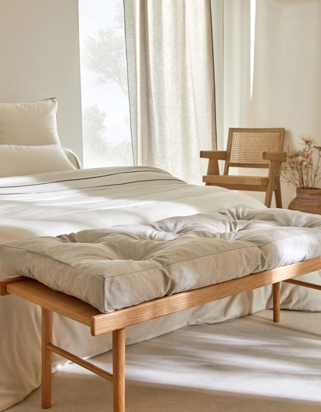 Lang vloerkussen, 'Timeless' collectie (beige)