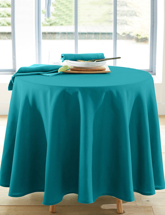 Nappe infroissable (bleu canard)