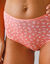 Culotte forme maxi en coton stretch imprimé fleuri - lot de 10 (émeraude / corail)