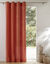 Rideau bachette uni tamisant oeillets (terracotta)