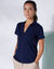Polo met korte mouwen in jerseytricot (marine)