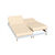Drap-housse uni sommier articulé jersey bonnets 27 cm (sable)