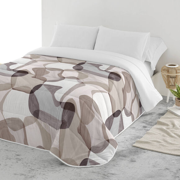 Couette microfibre imprimé camouflage 200 g/m² (beige / marron)