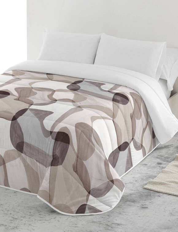 Dekbed in microvezel met camouflageprint 200 g/m² (beige / bruin)