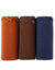 Midislip in stretchkatoen - set van 3 (karamel + chocolade + marine)