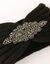 Headband en maille avec bijou (noir)