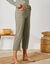 Pantacourt droit stretch (kaki clair)