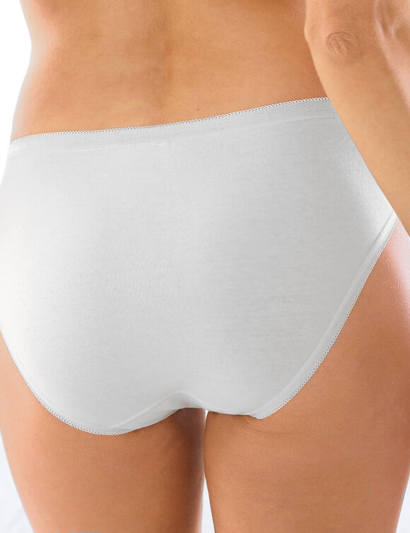 Culotte midi dentelle - lot de 3 (blanc)