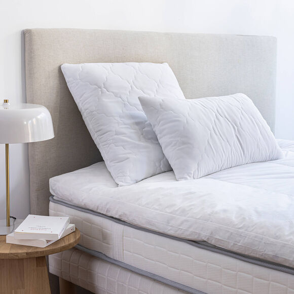 Hoofdkussen voor de nek, medium comfort (wit)