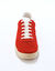 Vintage sneakers in splitleer, gekleurd (rood)