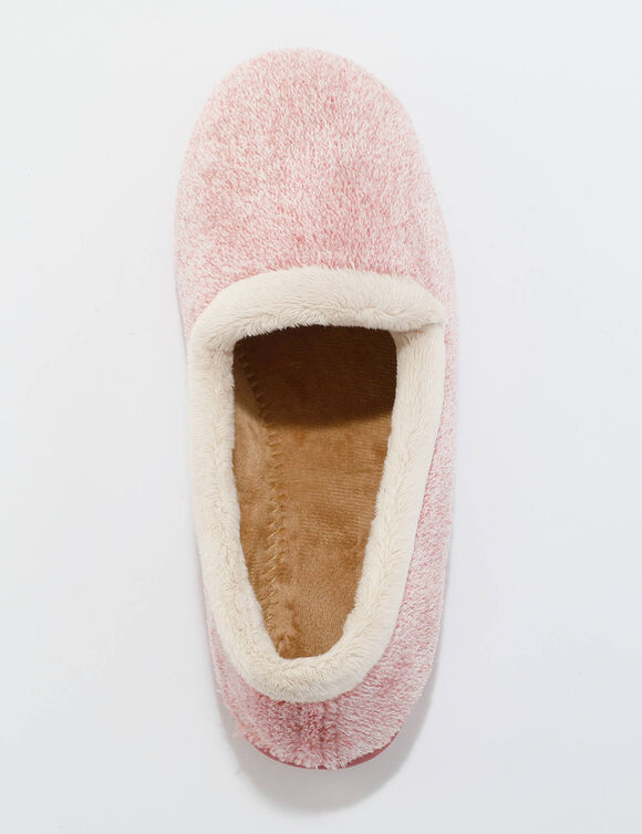 Chaussons ultra souples toucher peluche (rose)
