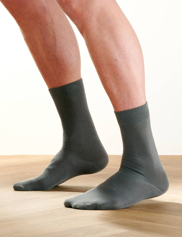Mi-chaussettes basiques - lot de 6 paires (gris)