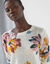 Pull imprim&eacute; fleurs (&eacute;cru / rose)