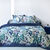 Linge de lit Capucine imprim&eacute; - coton 57 fils/cm&sup2; (bleu encre)