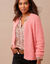 Paletotvest in zacht fantasietricot (blushroze)