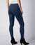 Legging uni bande c&ocirc;t&eacute; brillante, maille (marine)