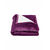 Tweekleurig deken in fleece en sherpa (aubergine)