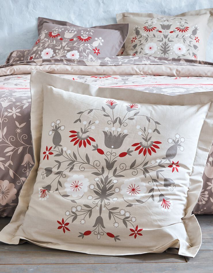 Badlinnen Victoire in katoen met bloemenprint, beige Badlinnen Victoire in katoen met bloemenprint, beige, hi-res image number 5