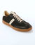Leren sneakers met veters (zwart)