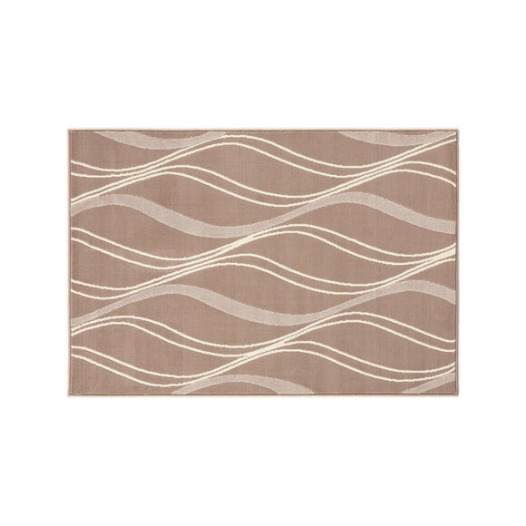 Tapijt met golfmotief (taupe)