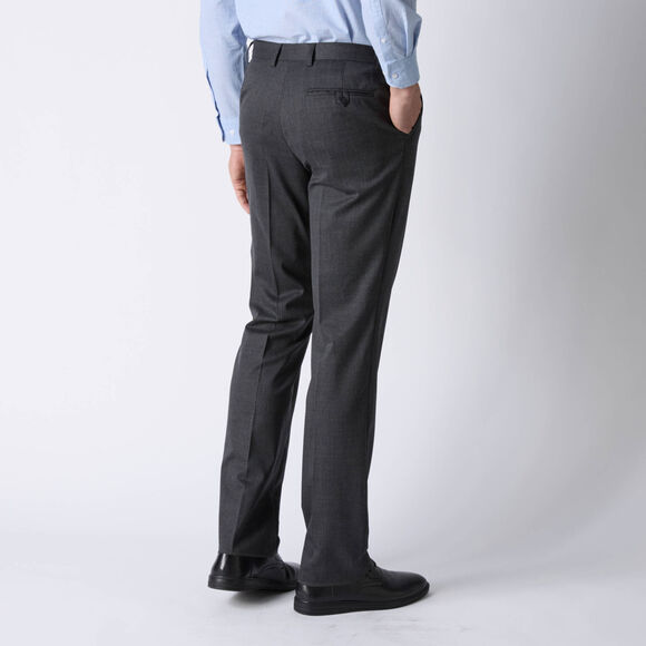 Pantalon ville ceinture ajustable boucle - polylaine (gris anthracite)