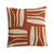 Kussen met geometrische print (terracotta / naturel)