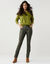 Pantalon droit enduit (kaki)