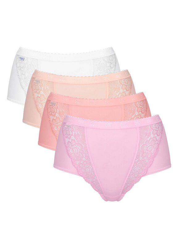 Culotte maxi Chic, lot de 3 achet&eacute;es + 1 GRATUITE (1) (rose)