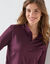 T-shirt col montant zippé manches longues - chaleur intense (pruim)