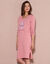 Kort nachthemd met lange mouwen (roze)