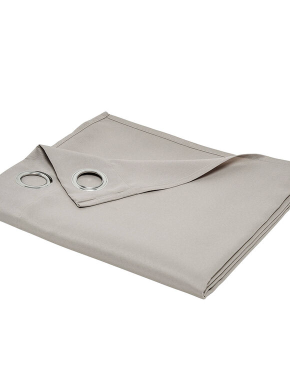 Rideau oeillets uni (naturel)