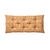Long coussin d&eacute;co imprim&eacute; feuillage (miel)
