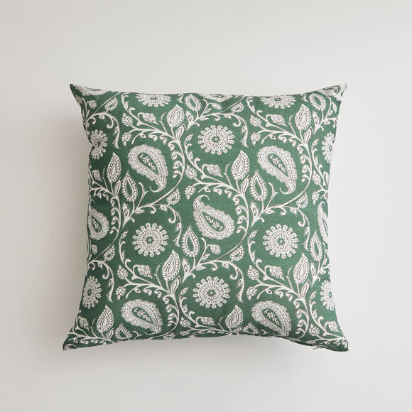 Kussenhoes met indisch motief - set van 2 (groen)