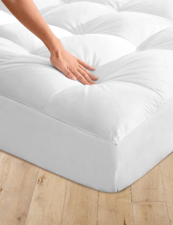 Surmatelas Qualigel forme housse bonnet 25 cm (blanc)
